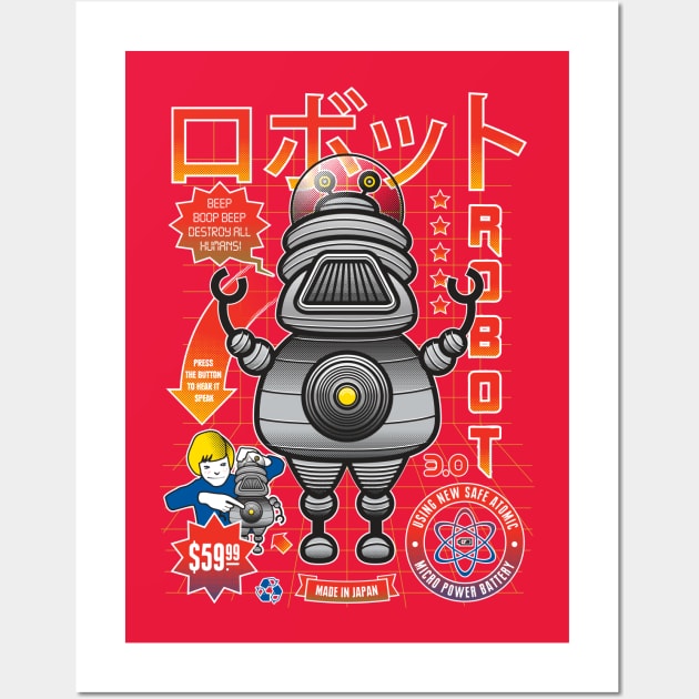 Robot 3.0 Wall Art by heavyhand